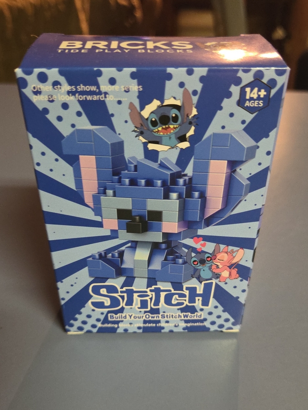 Stitch Buildable Mini Bricks Toy - Blue